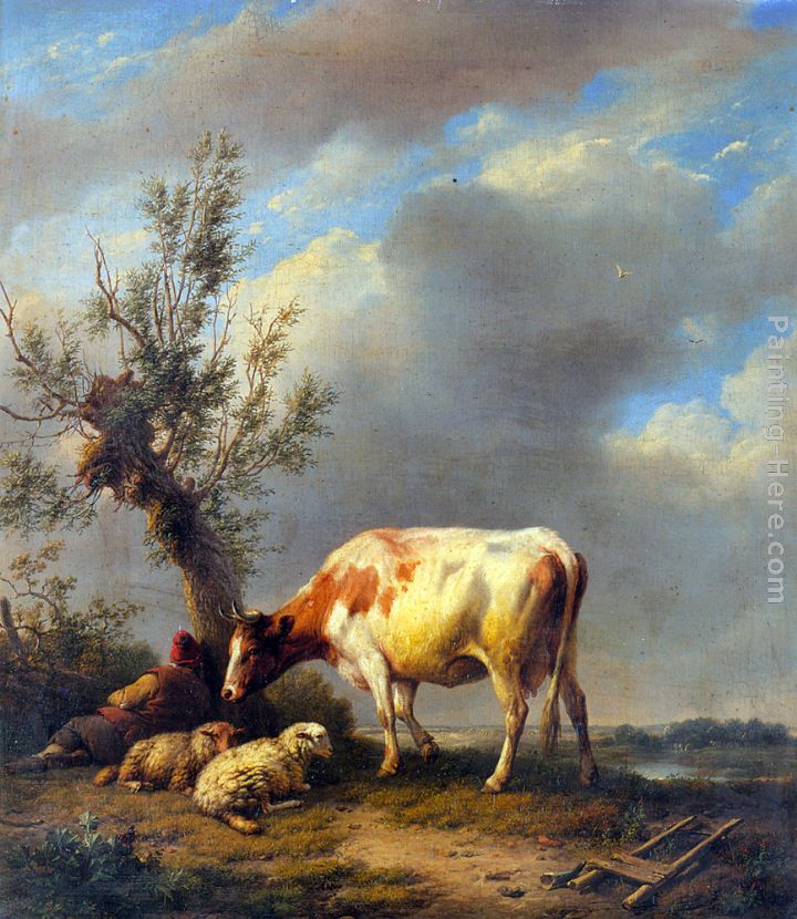 The Shepherd's Rest painting - Eugene Verboeckhoven The Shepherd's Rest art painting